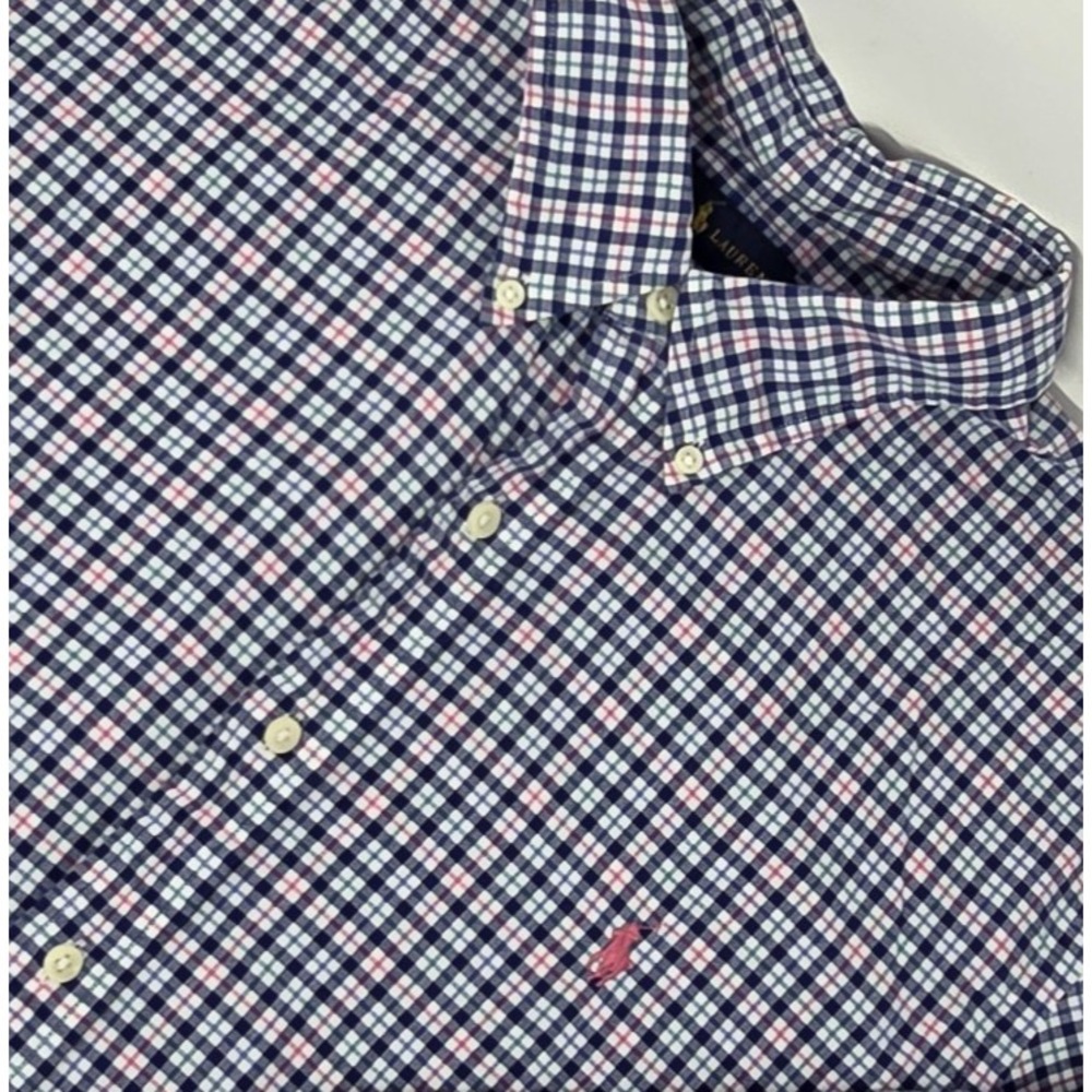 Polo Ralph Lauren Long Sleeve Button‎ Down Shirt Men Size XL Multicolor Plaid